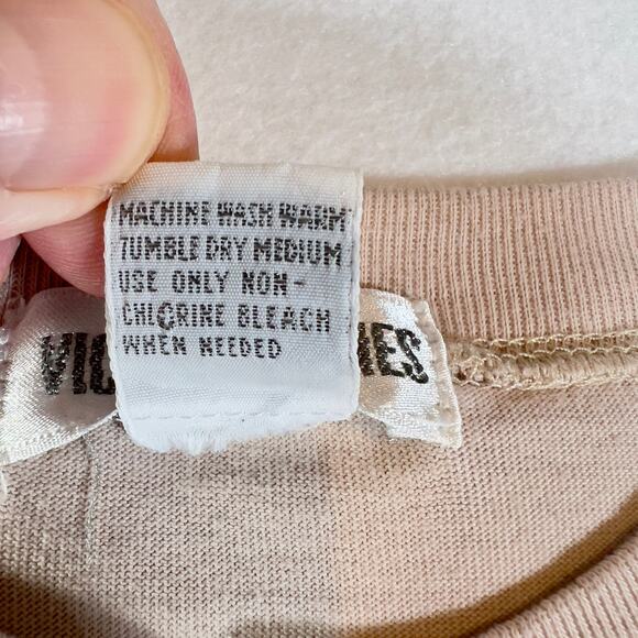 Victoria Jones Cotton Poly Blend Woman's Top Size M Made in Hong Kong Vintage - Picture 5 of 10